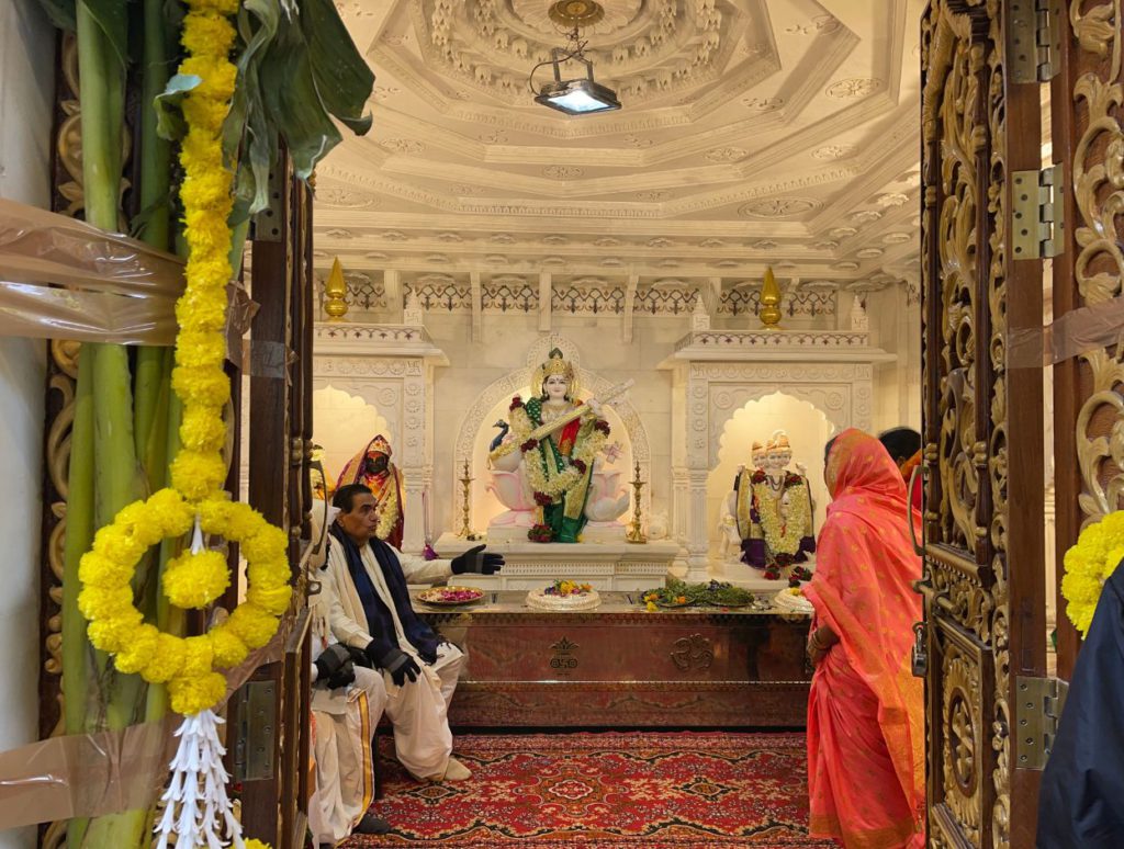 Inside the temple