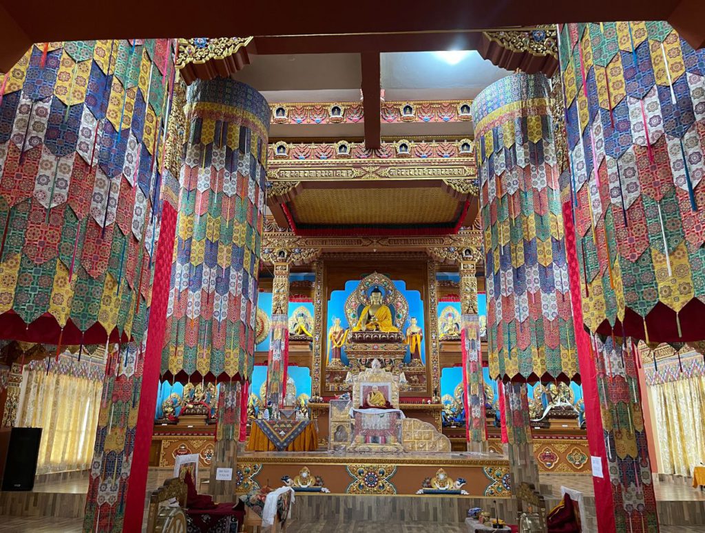 Main Prayer Hall at Thupsung Dhargye Ling