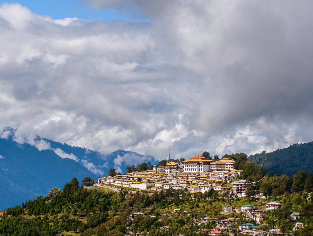 Tawang Monastery on a clear day