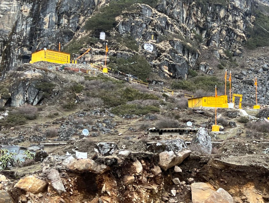 The climb up to the gurudwara