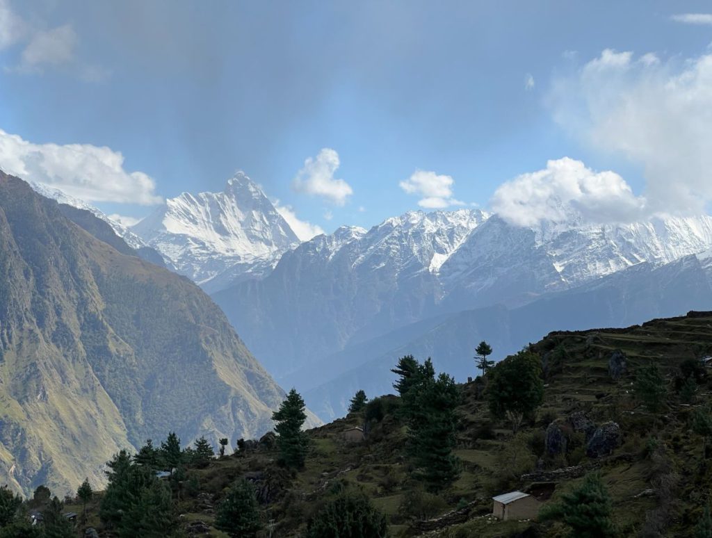 View of the valleys from the ropeway