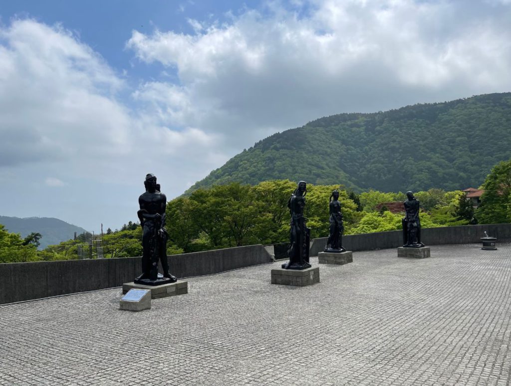 Open air sculptures at Art Museum