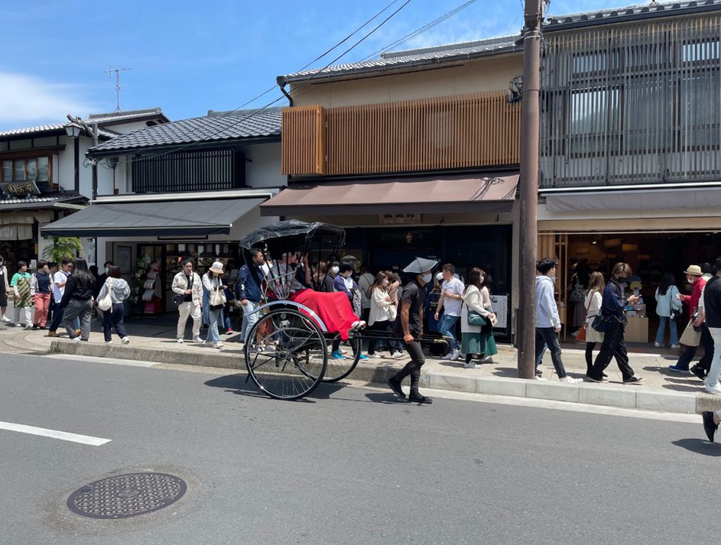 Rickshaw ride in Kyoto