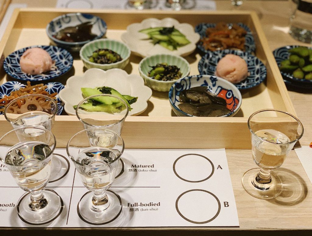 Sake tasting