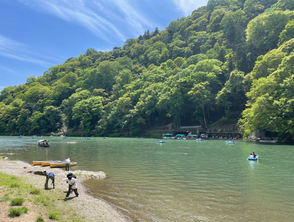 Walking along River Katsura