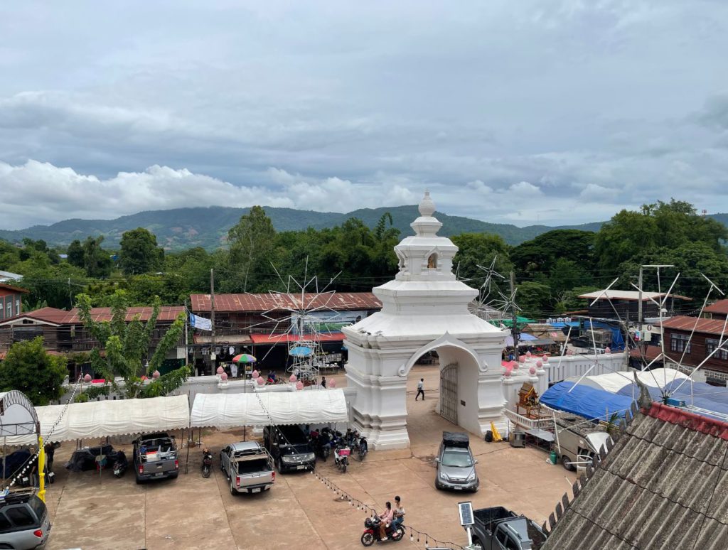 The quiet empty town of Dan Sai after the celebrations