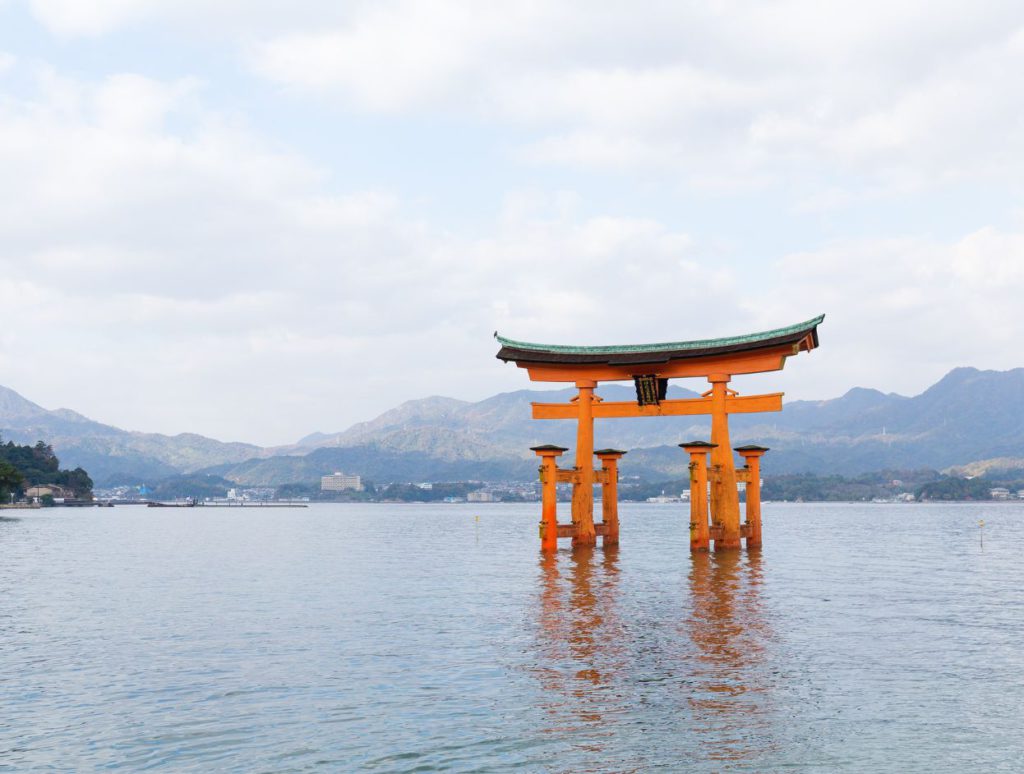 The grand torii gate of Itsukushima