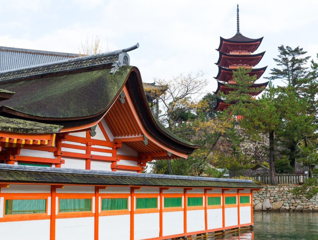 Toyokuni Shrine Five-Story Pagoda next to the shrine