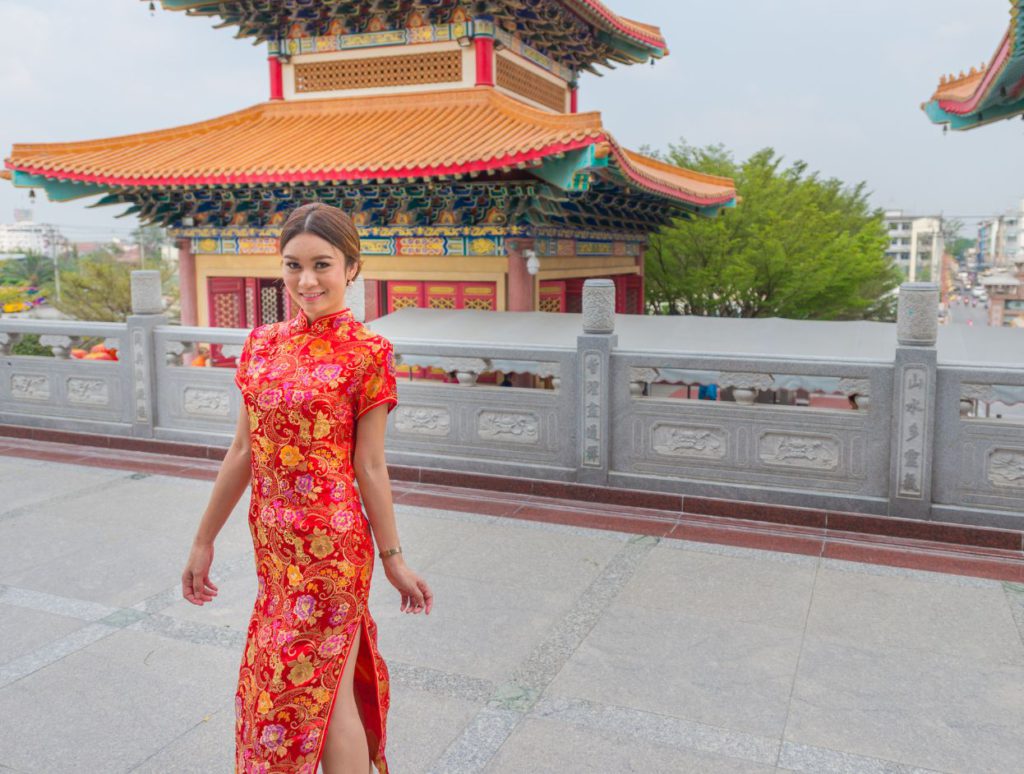 A photoshoot in Qipao