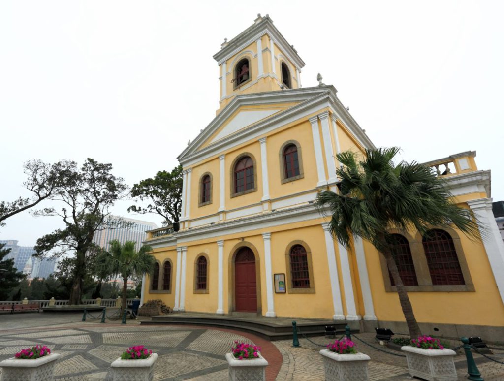 An old church from the colonial time in Taipa