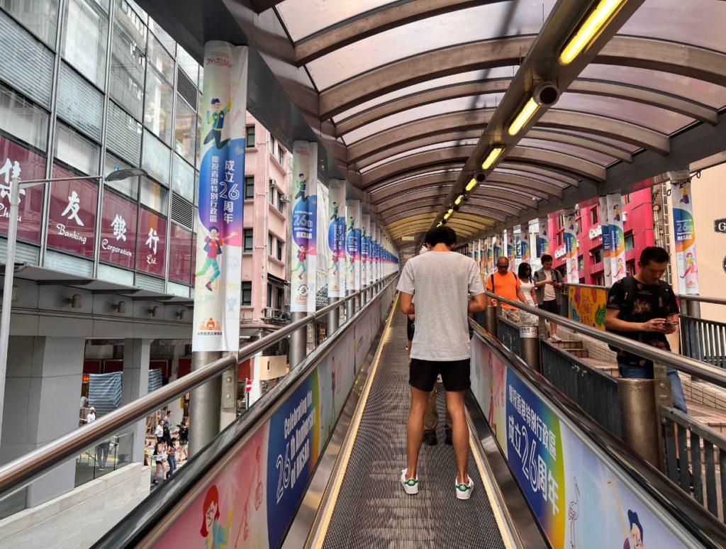 Escalator from Central to Ta kwun & SoHo