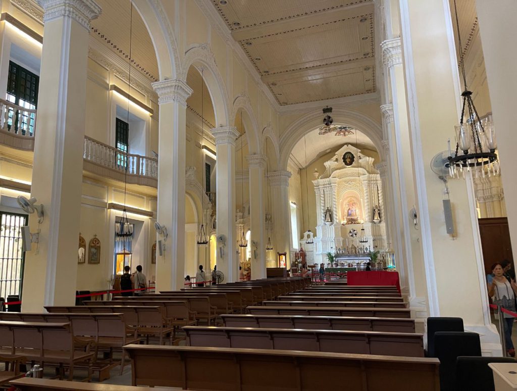 Exploring a chapel near the old town