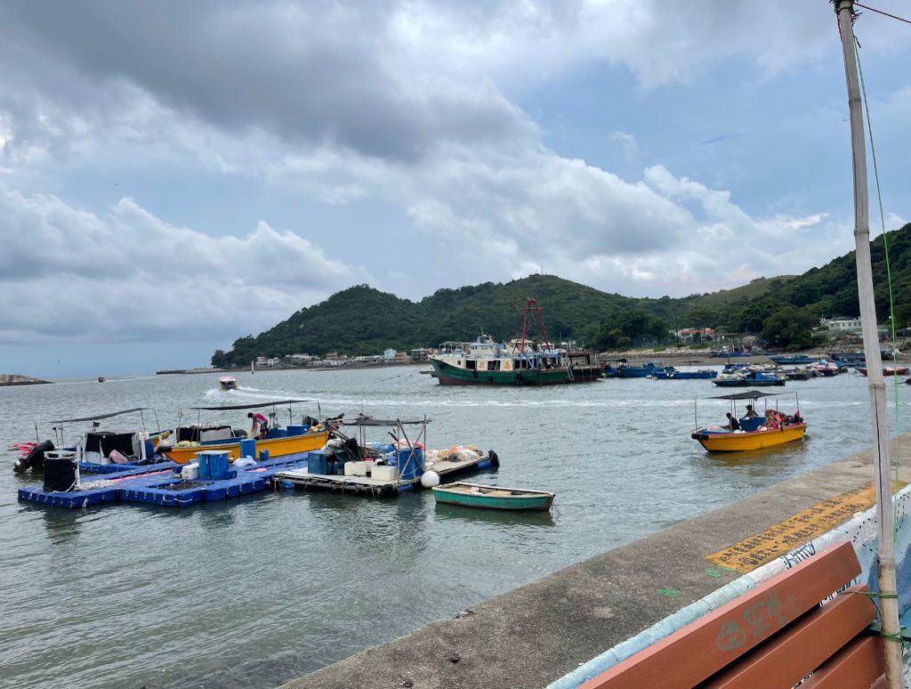 Fishing boats at Tai O fishing village
