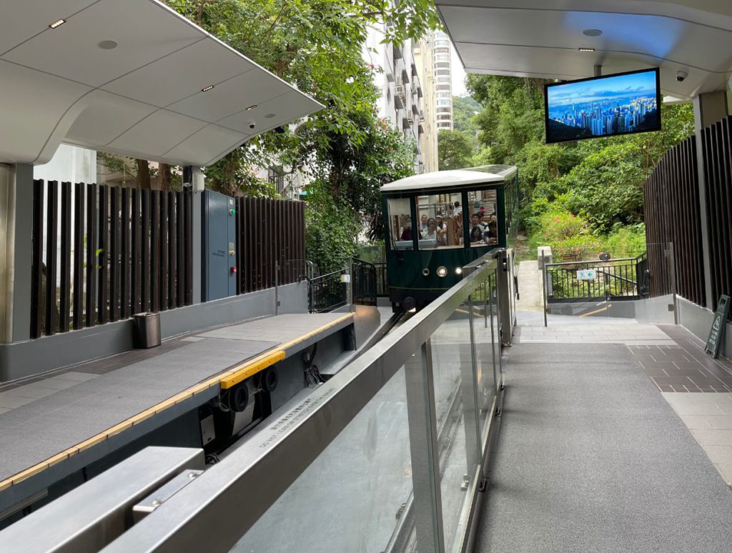 Heritage Tram carriage that runs to Victoria Peak