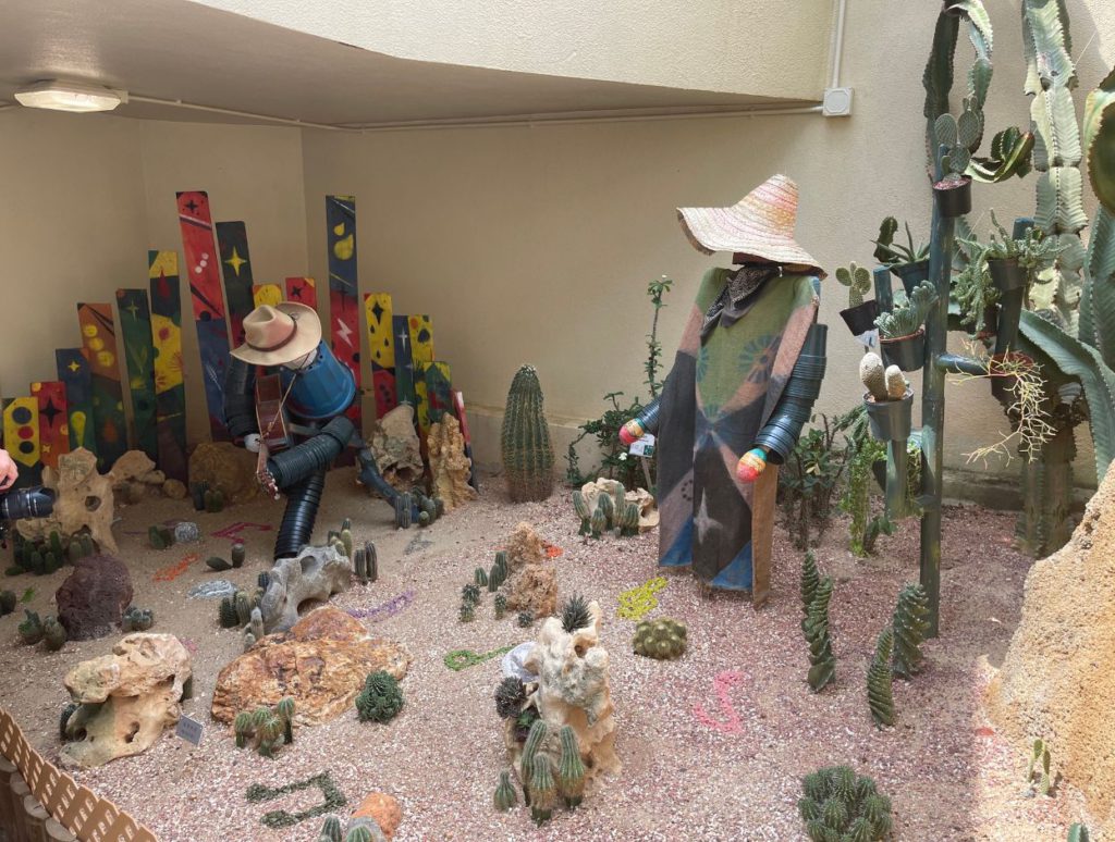 Mexican artistic installation at the dry conservatory
