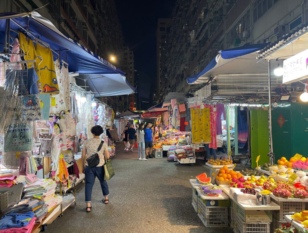 Night Market in Hong Kong