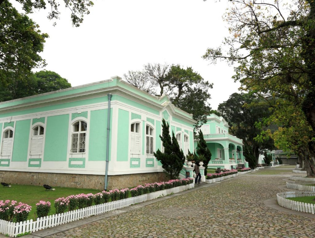 Pastel buildings from Taipa town