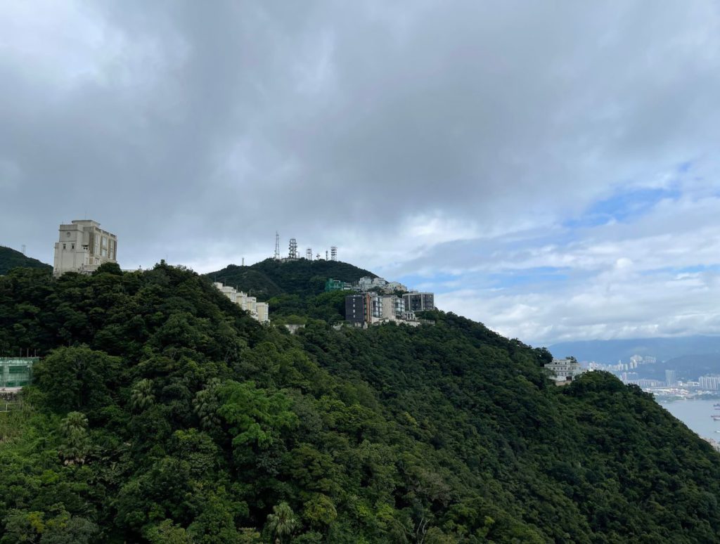 Telecom tower and radio units on The Victoria Peak