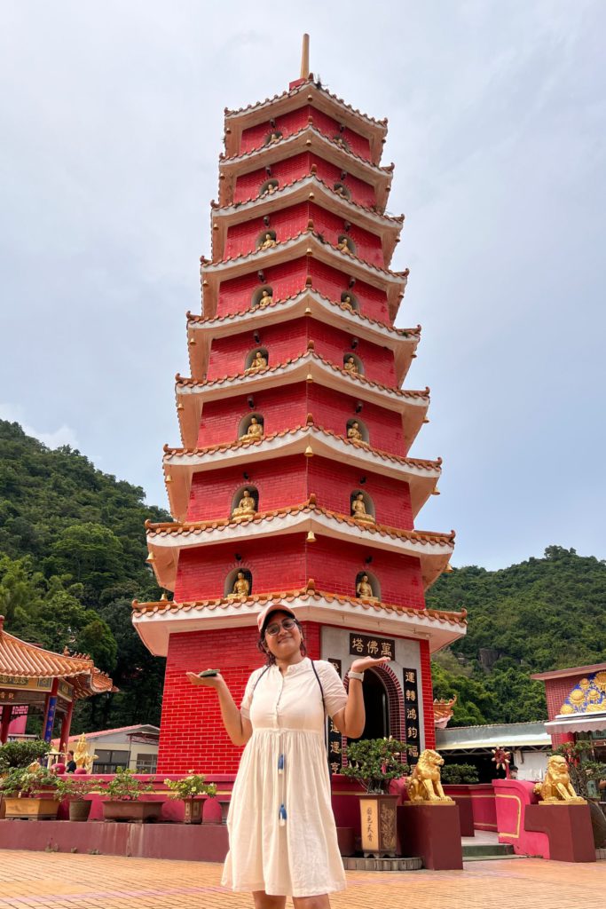 The Pagoda at the top