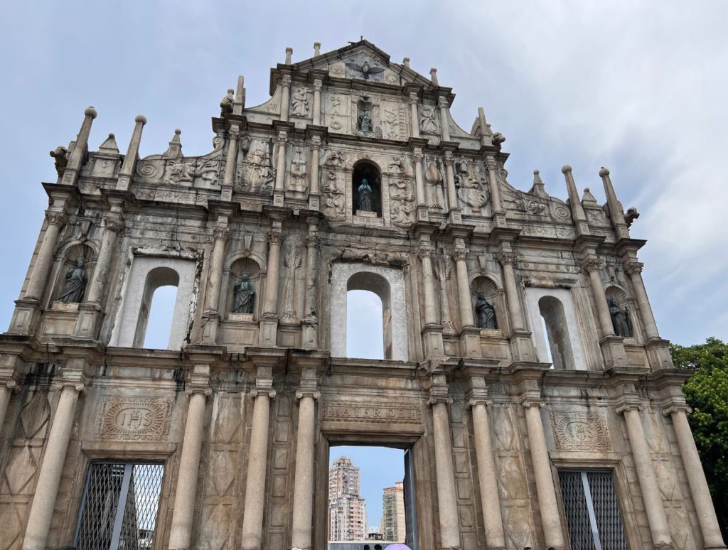 The ruins of St Paul