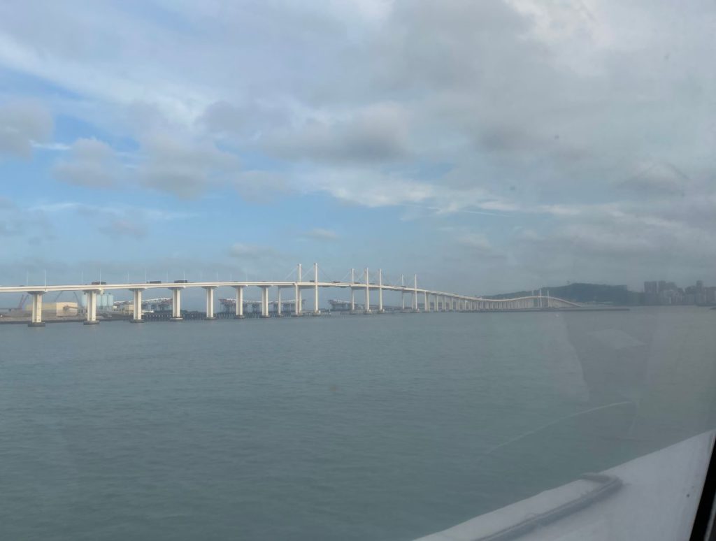 The sealink between Hong Kong and Macau