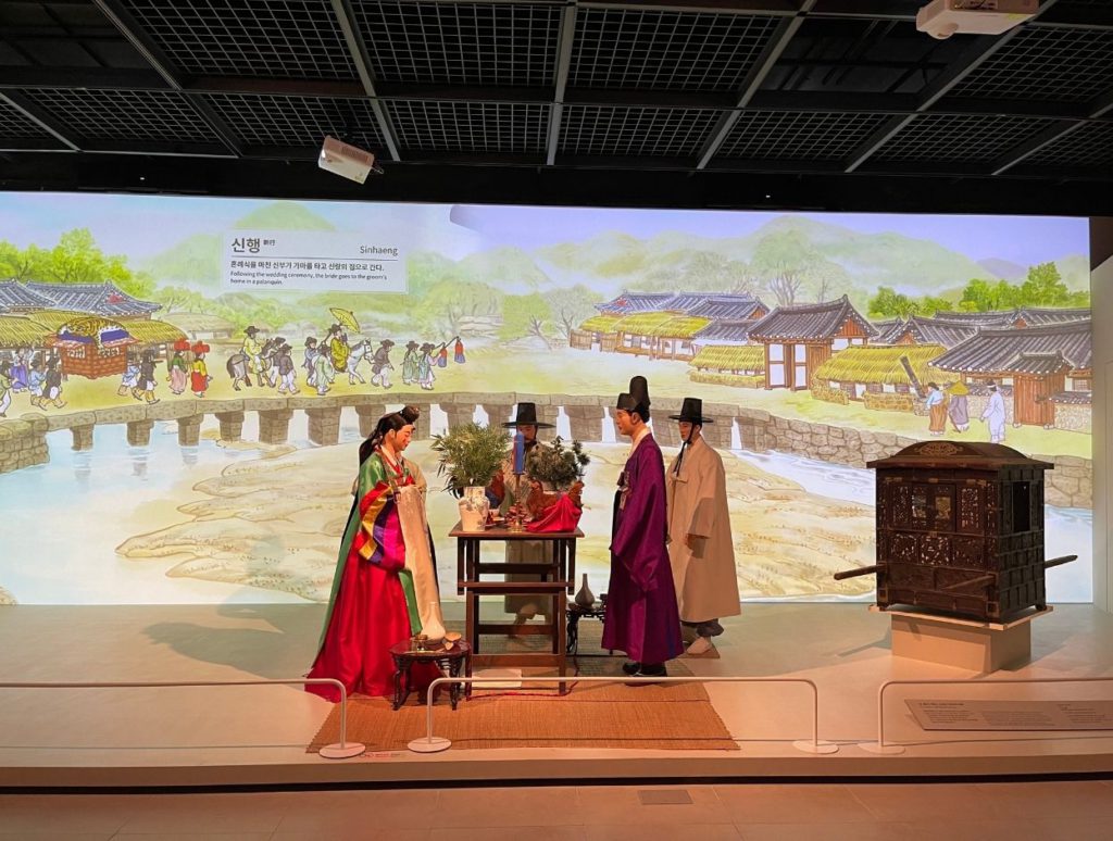 A traditional Korean Wedding ceremony