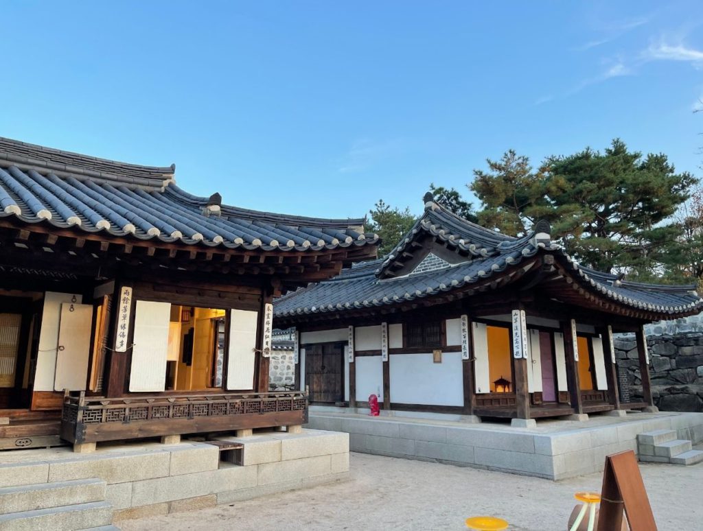 Houses of elite families from the Joseon time inside the village