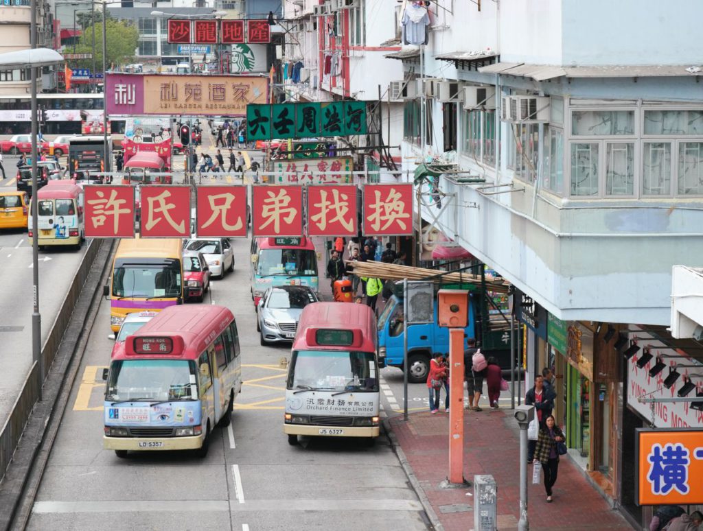 Red Minibuses in Hong Kong