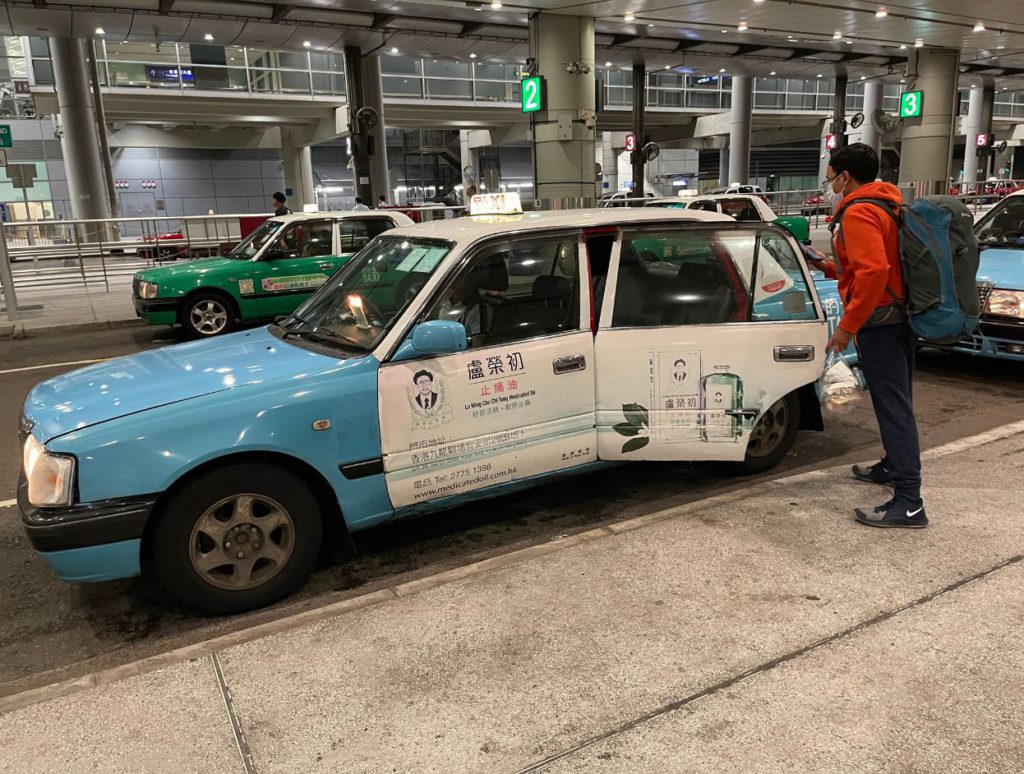 Taxis on Lantau Island