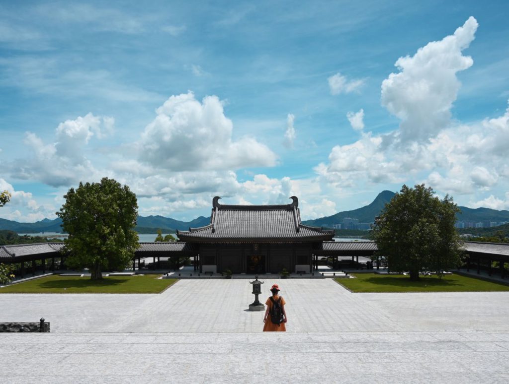 View of the bay on the other side of Tsz Shan Monastery