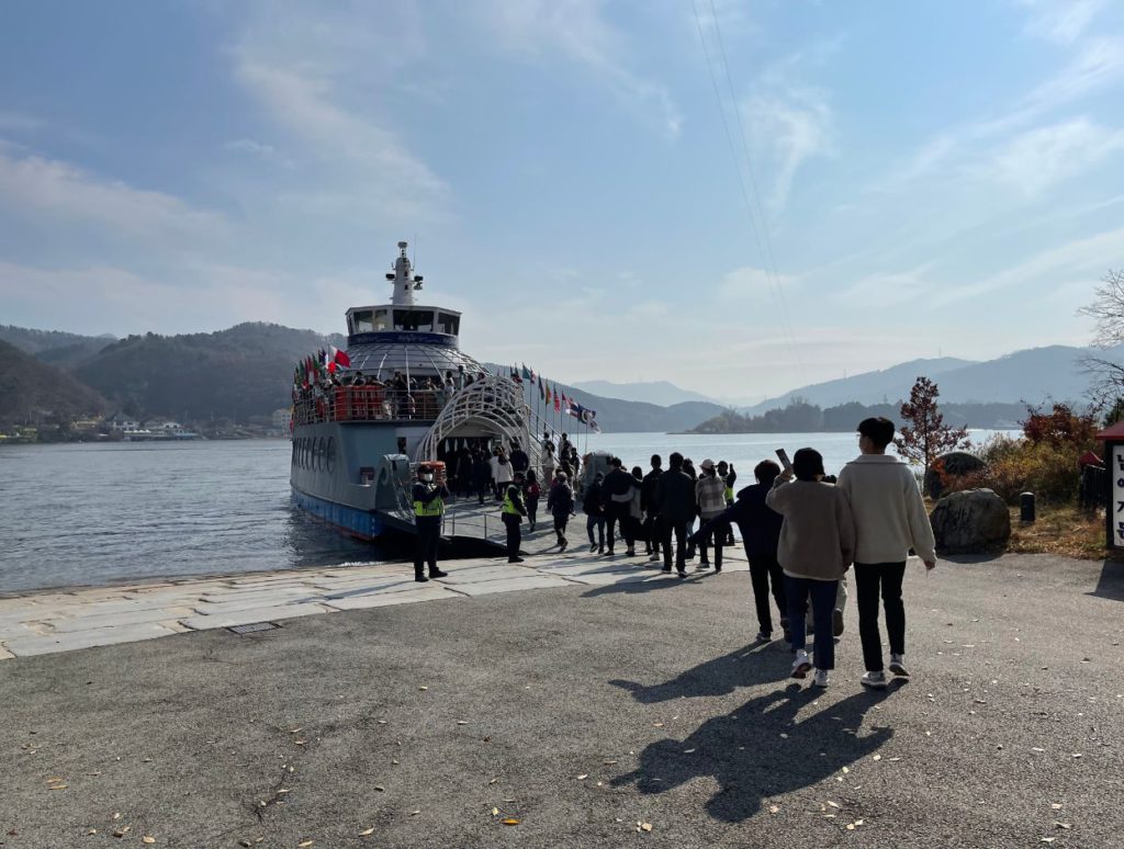 Our ferry ride to Nami Island
