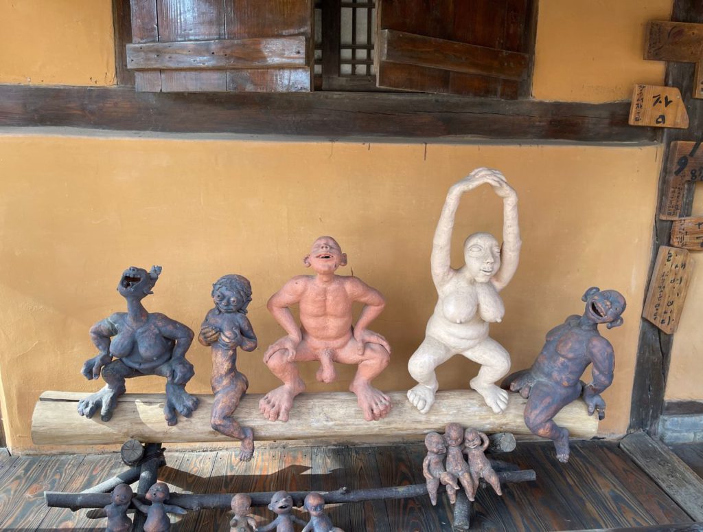 Some sculptures from the local folk tales