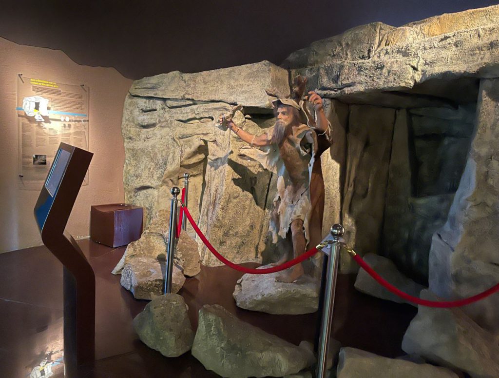 3D view of Early humans inside Museum