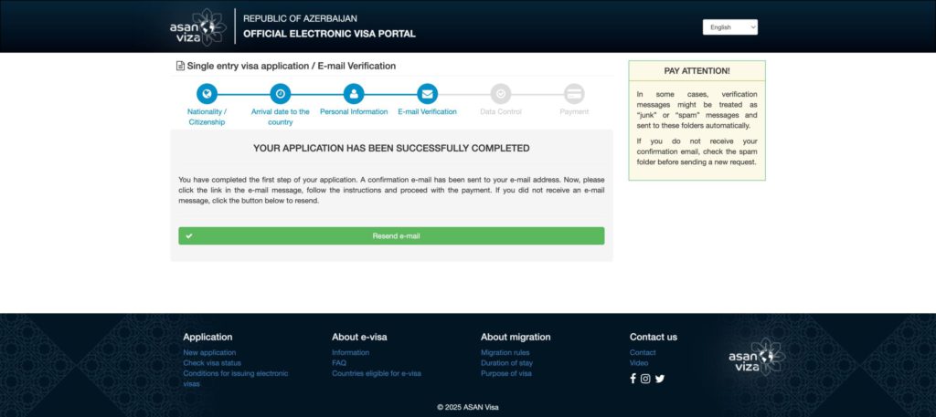 Application submitted successfully