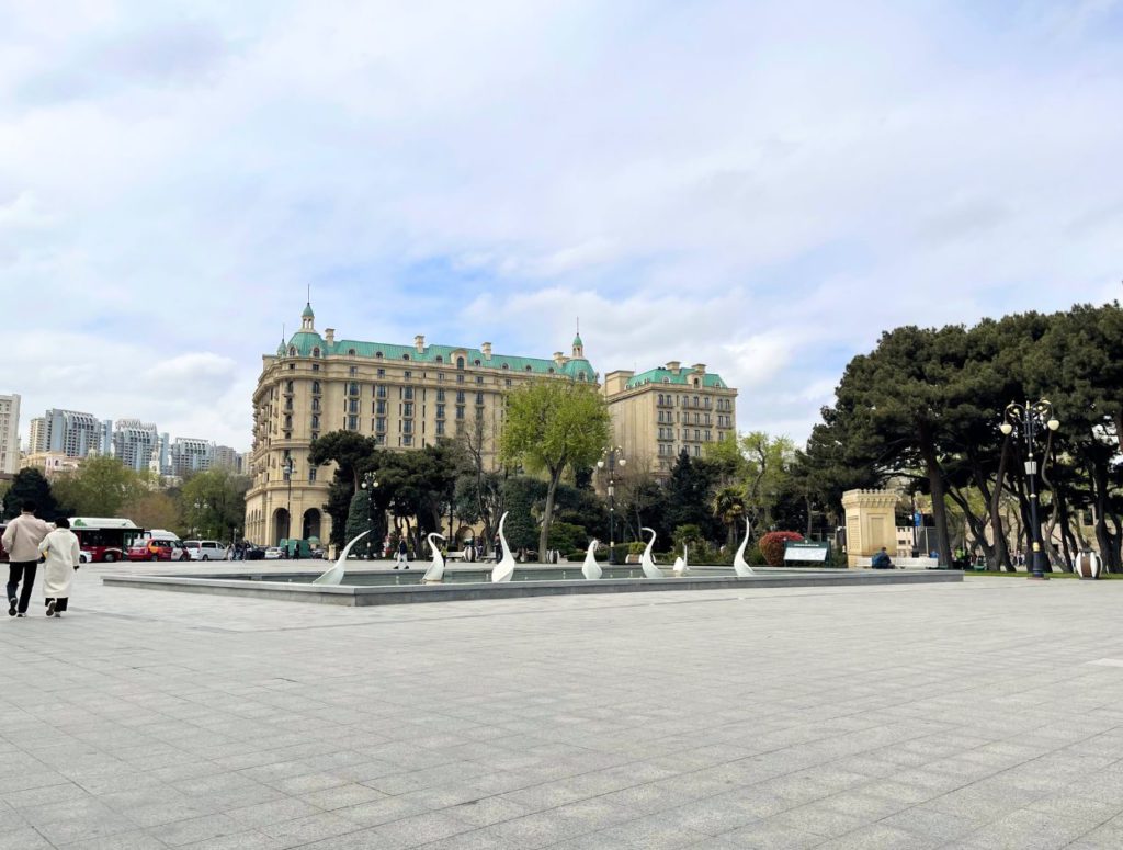 Four Seasons Hotel near Baku Boulevard and Old City