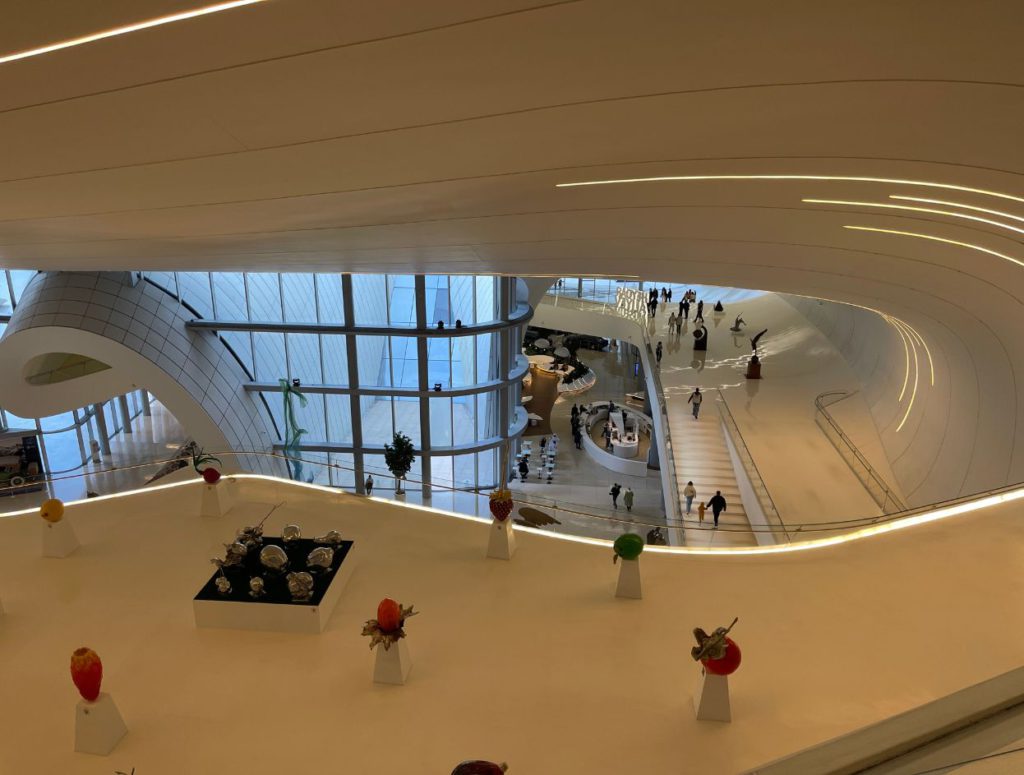 Galleries and exhibitions inside Heydar Aliyev Center