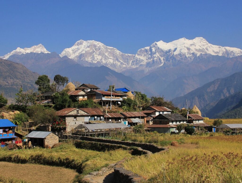 Village life near Manaslu