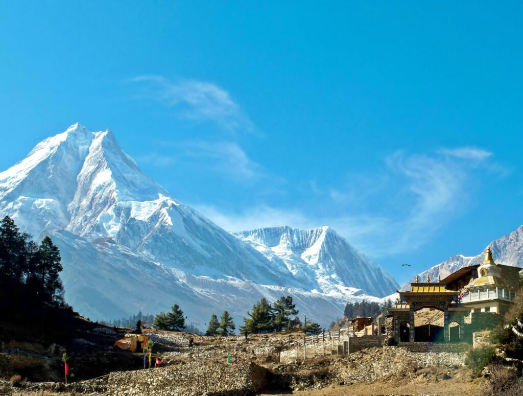 Village near Manaslu Peak