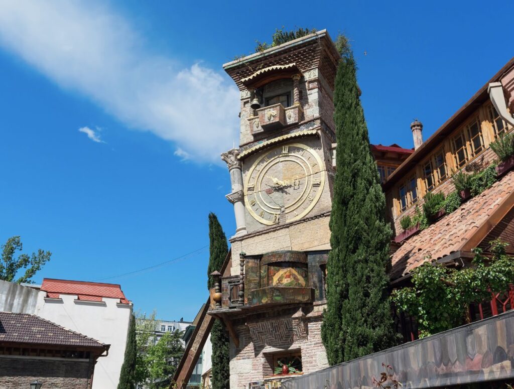 Clock tower in Old Town, Tbilisi Clock tower in Old Town, Tbilisi