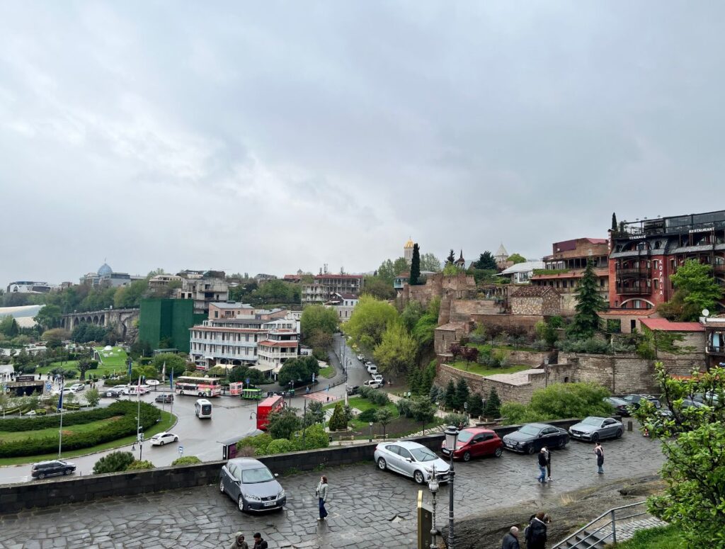 The Palace of Darejan and Fortress of Isani on the right side The Palace of Darejan and Fortress of Isani on the right side